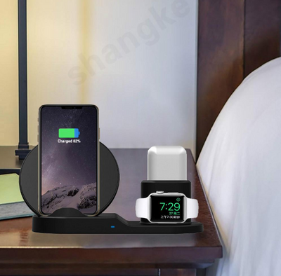 Apple-Compatible Wireless Charger  3-in-1 Charging Station  Multi-Device Wireless Charger  Wireless Charger for iPhone  Apple Watch  AirPods  All-in-One Apple Charger  Universal 3-in-1 Charger  Fast Wireless Charging Dock  Trio Wireless Charging Pad  Multi-Functional Wireless Charger  Compact 3-in-1 Charger